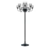 Raffaello 8-light Gray Murano Glass Floor Lamp