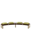 Rail 4-Seat Curved Bench by Lorenza Bozzoli