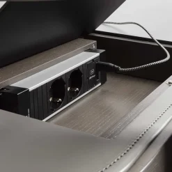 Raily Gray Writing Desk