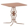 Ramorama Wrought Iron Square Light-Brown Table