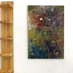 Rampicante Velvet Silk Hand-Painted Tapestry