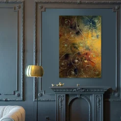 Rampicante Velvet Silk Hand-Painted Tapestry