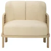 Raquette 180 Beige Armchair by Cristina Celestino