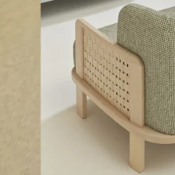 Raquette 181 Green Sofa by Cristina Celestino