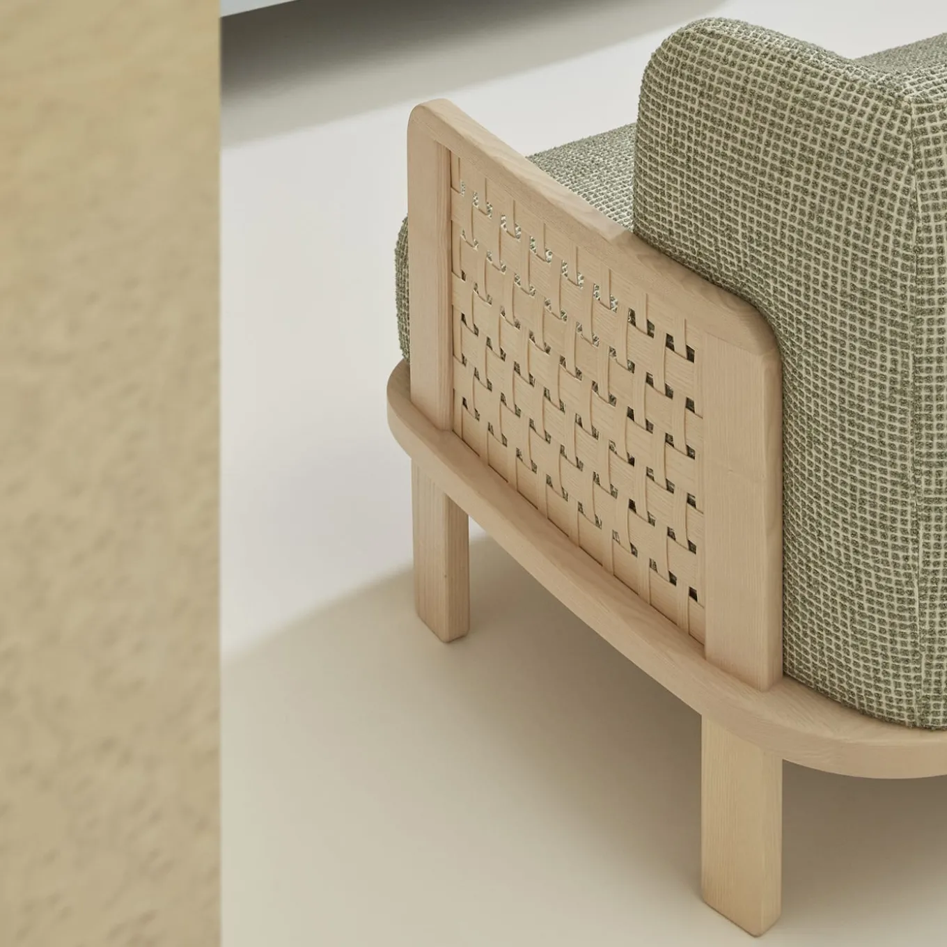 Raquette 181 Green Sofa by Cristina Celestino