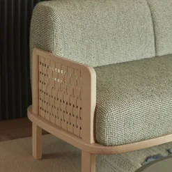 Raquette 181 Green Sofa by Cristina Celestino