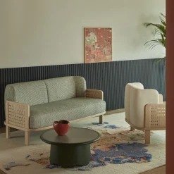 Raquette 181 Green Sofa by Cristina Celestino