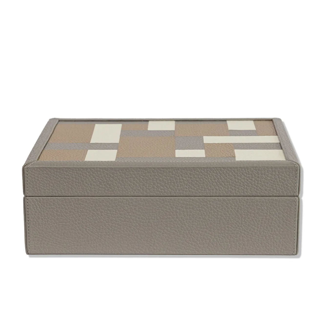 Ravenna Luna Gray Wood & Leather Box