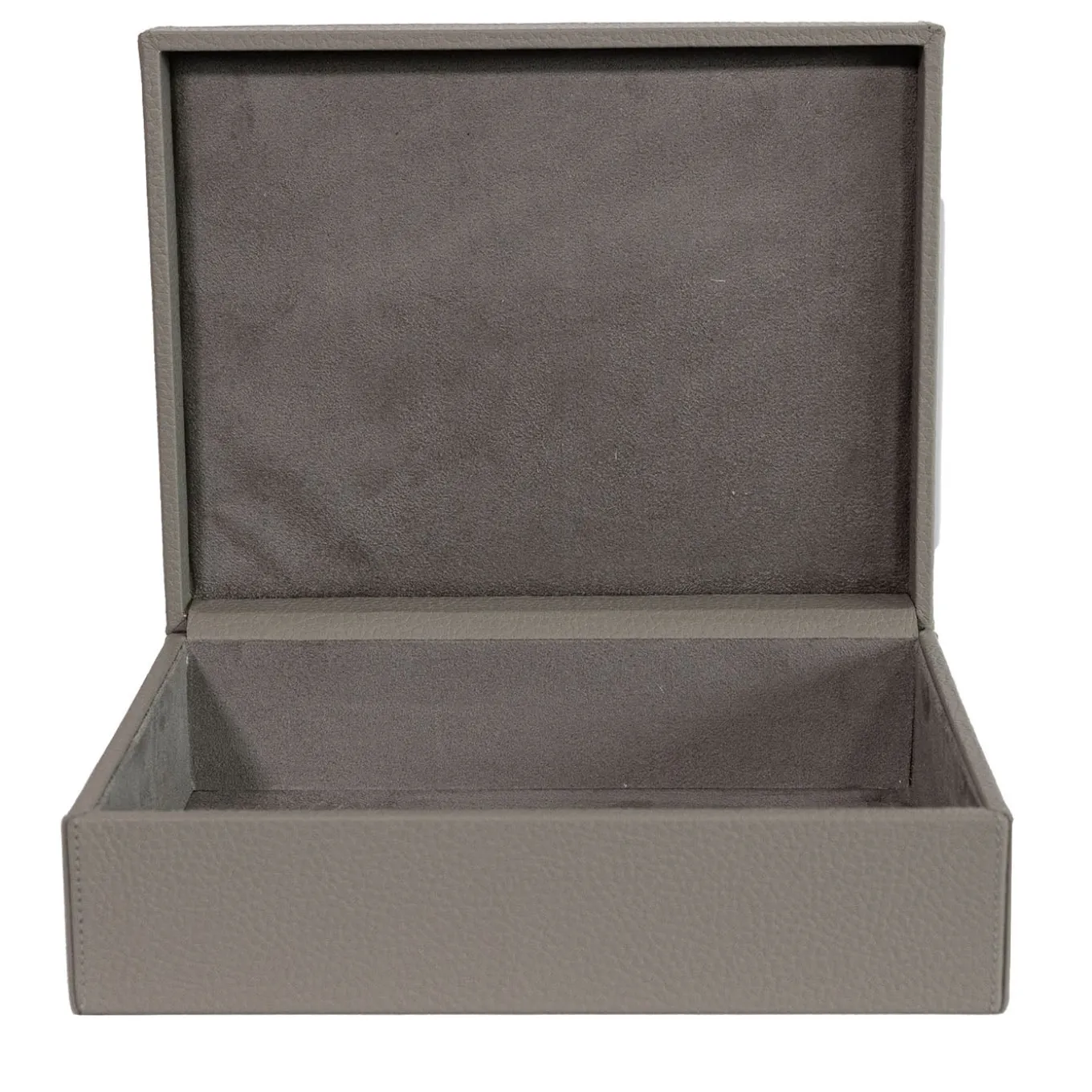 Ravenna Luna Gray Wood & Leather Box