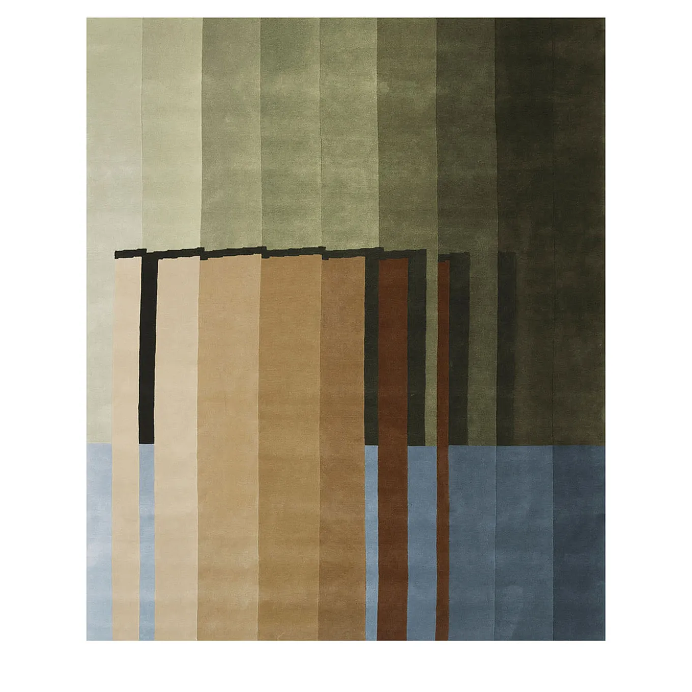 RD Braque Abstract Polychrome Rug by Rodolfo Dordoni