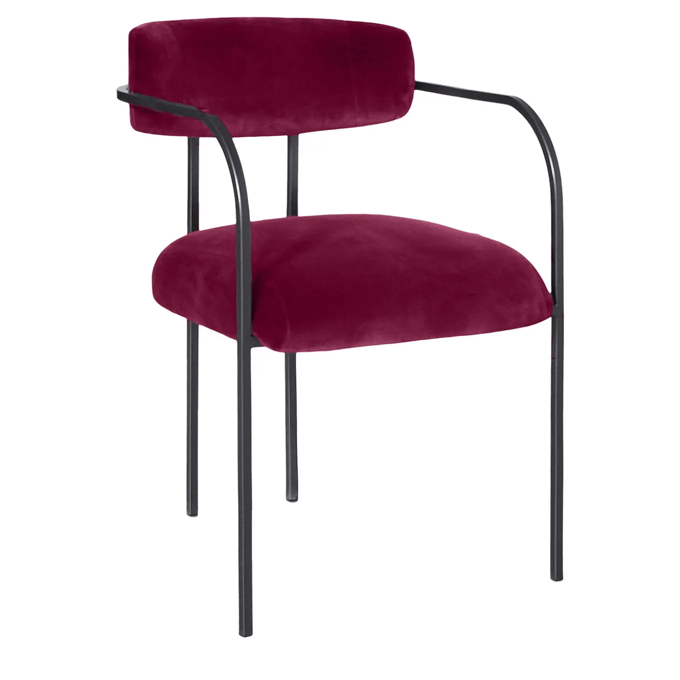 Rebecca Bio Red Couture Velvet Dining Chair