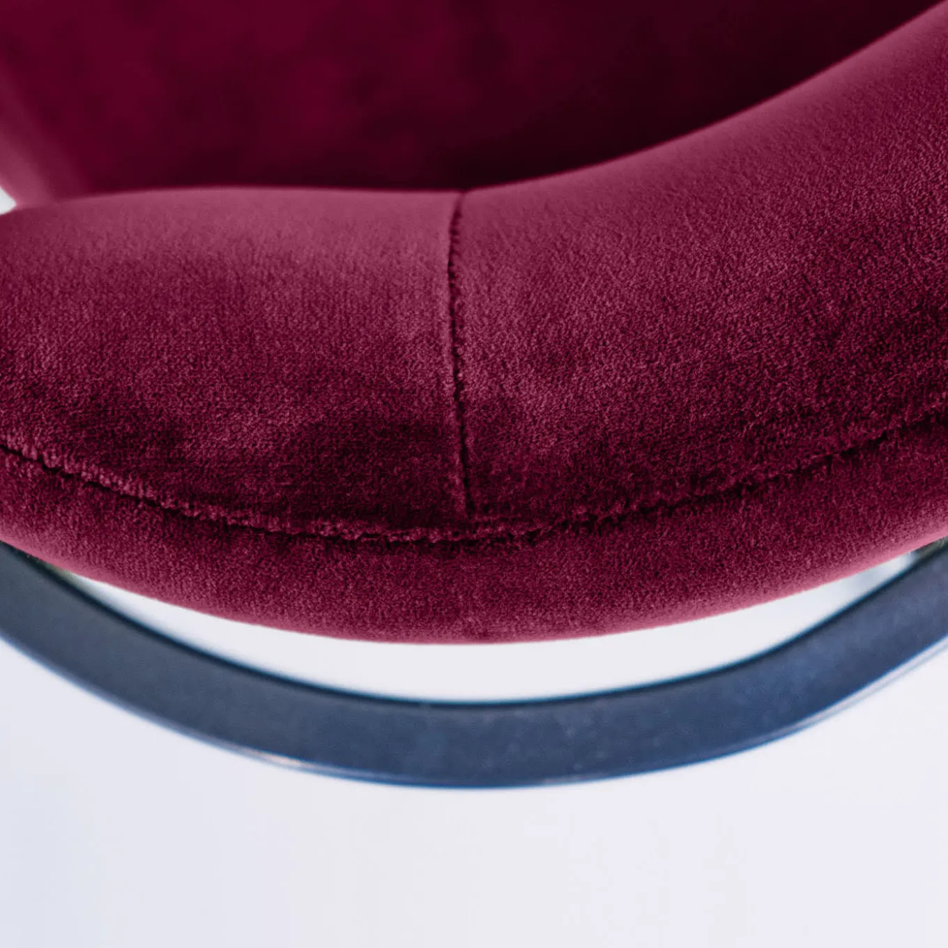 Rebecca Bio Red Couture Velvet Dining Chair