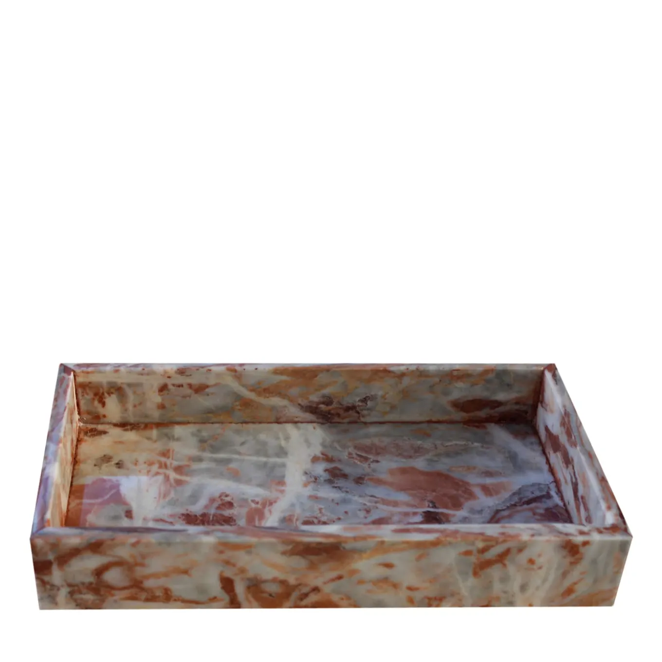 Rectangular Rosso Melange Vide-Poche