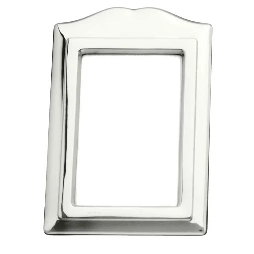 Rectangular Sterling Silver Frame Wtih Scalloping