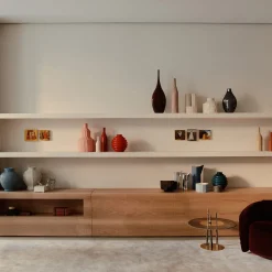 Red & White Filigree Murrine Tall Vase