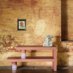 Red Alberoni Bookcase Design By Patricia Urquiola