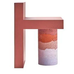 Red Alberoni Stool Design By Patricia Urquiola