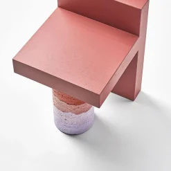 Red Alberoni Stool Design By Patricia Urquiola