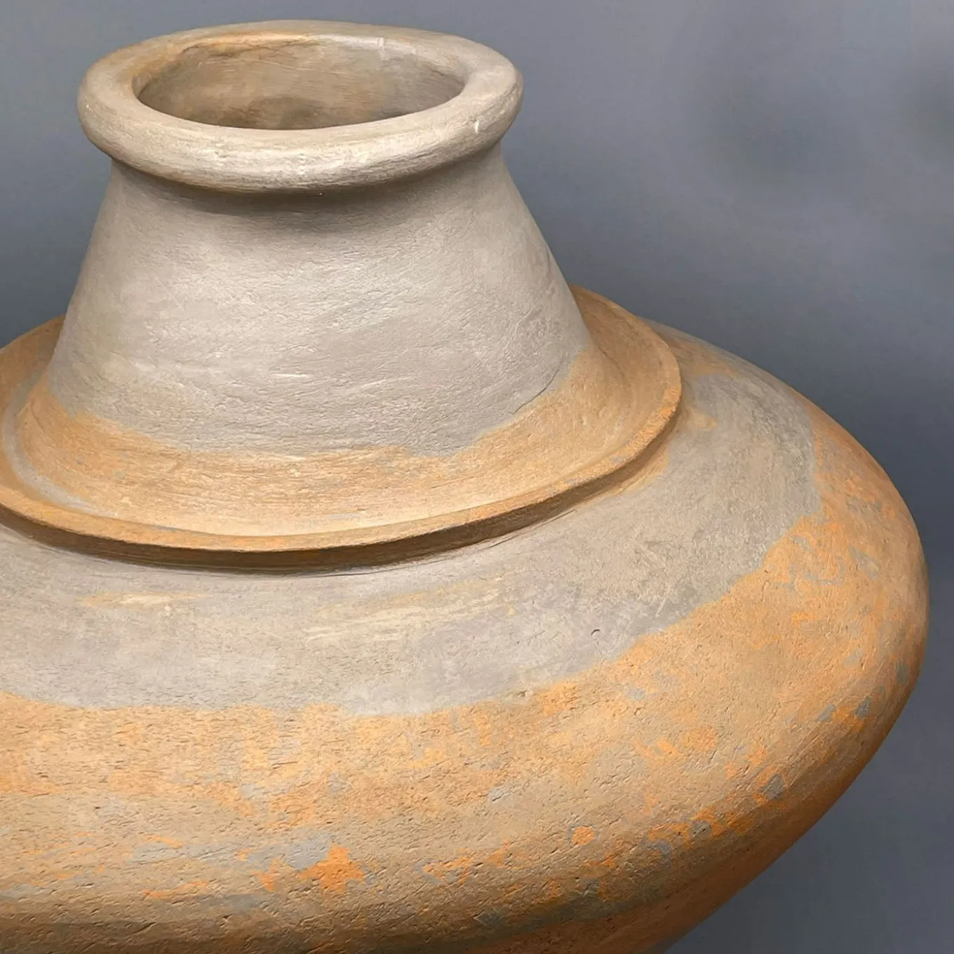 Red and black stoneware decorative Vase n.88