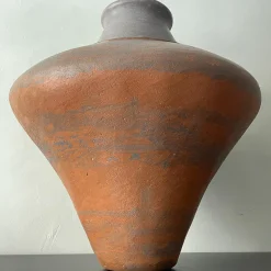 Red and black stoneware decorative Vase n.88