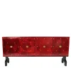 Red 4-Door Sideaboard