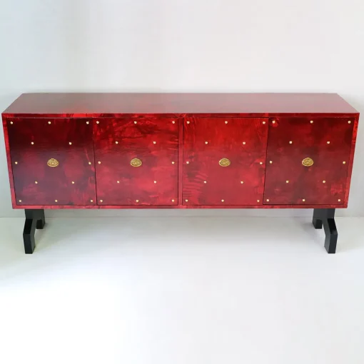 Red 4-Door Sideaboard