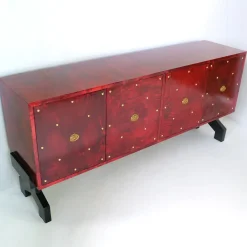 Red 4-Door Sideaboard