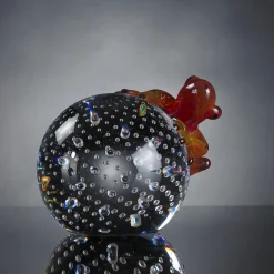 Red Glass Frog On Sphere