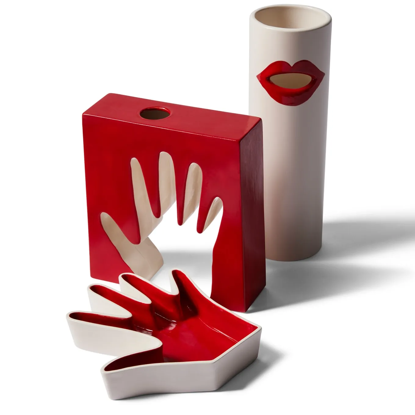 Red Impronta Tray by Ico Parisi Tray