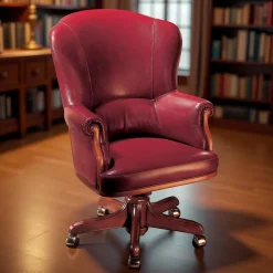 Red Leather Armchair