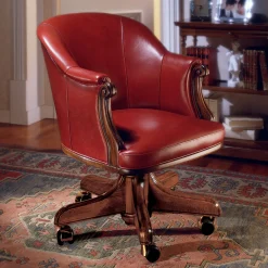 Red Leather Office Chair