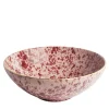 Red Pois Ceramic Serving Bowl