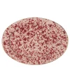 Red Pois Oval Serving Plate