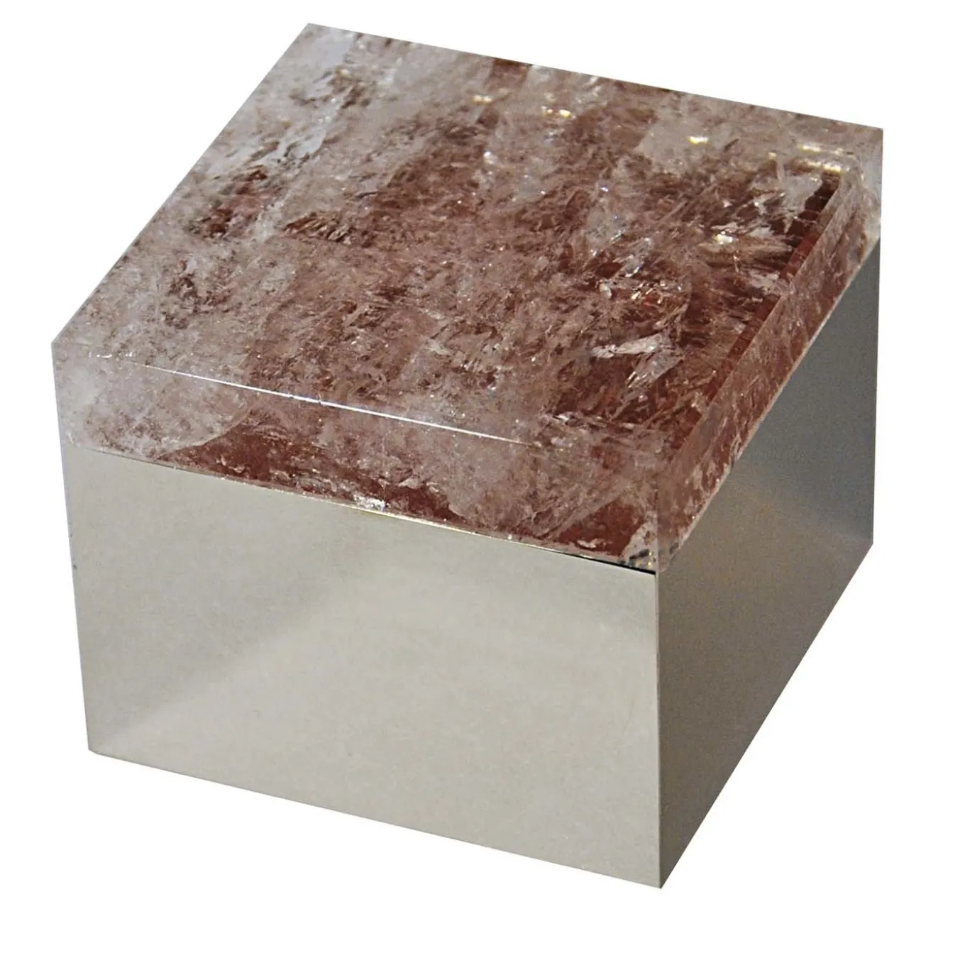 Red Quartz Brass Box