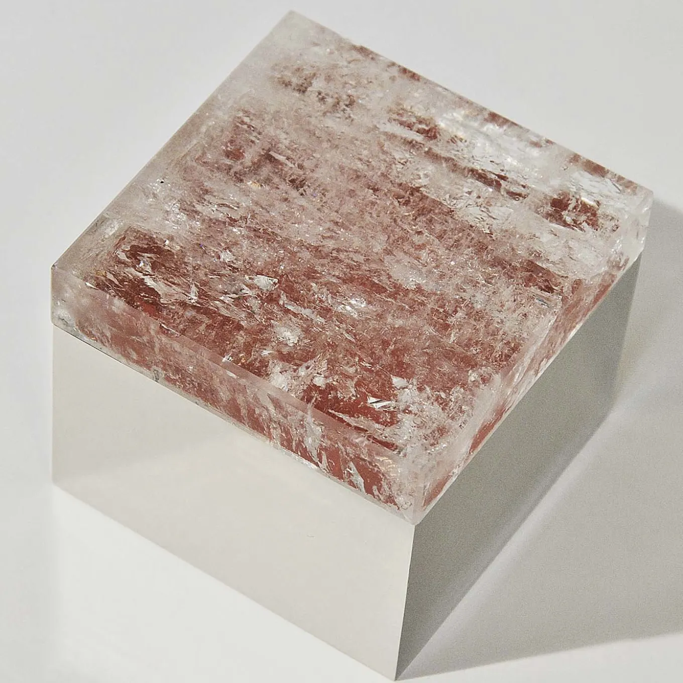 Red Quartz Brass Box