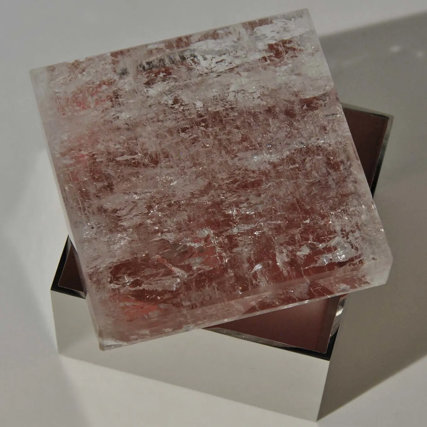 Red Quartz Brass Box