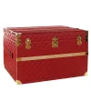 Red Royal Leather Trunk