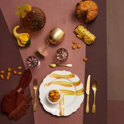 Red Stripes Wine Goblet