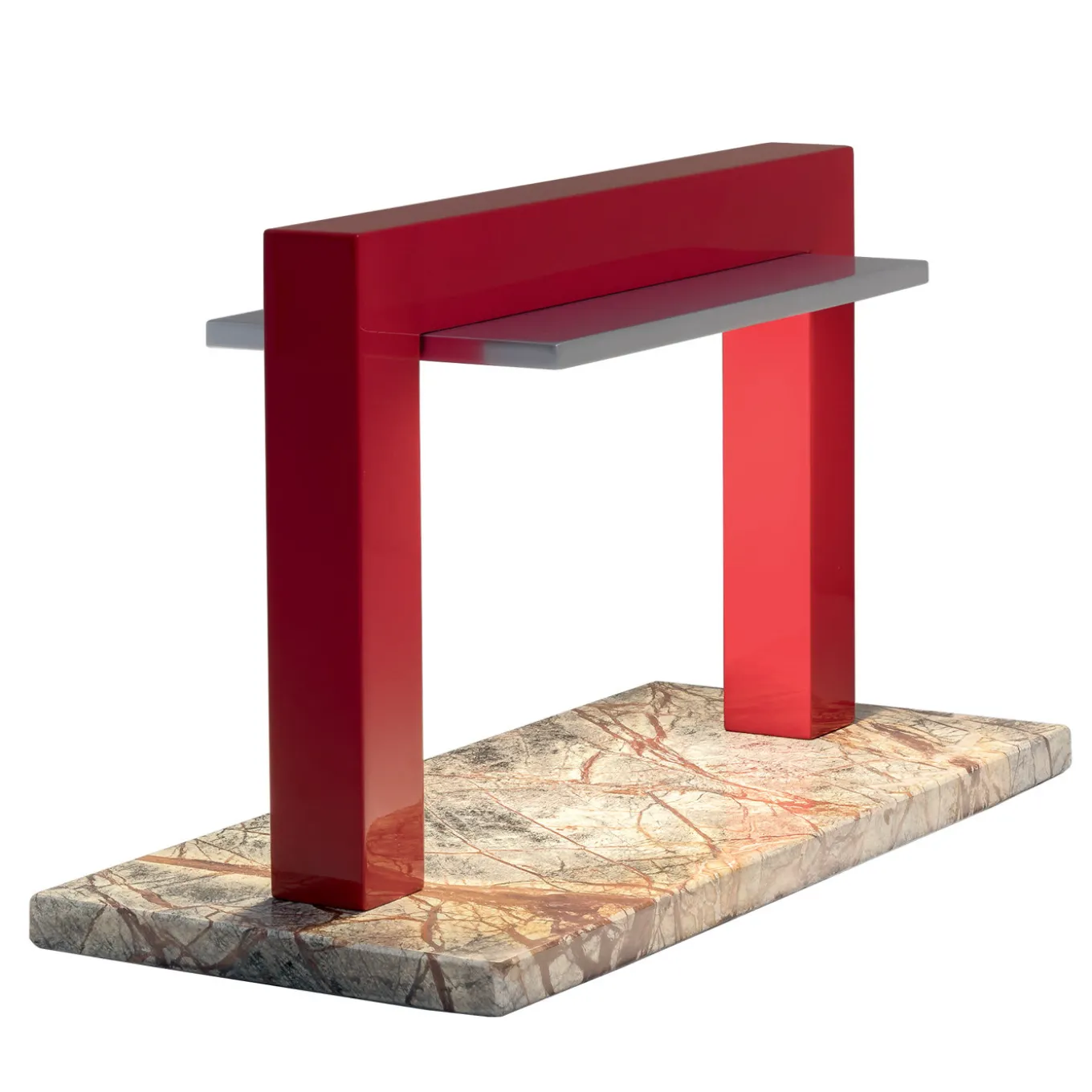 Red Trilite Table Lamp by Franco Raggi