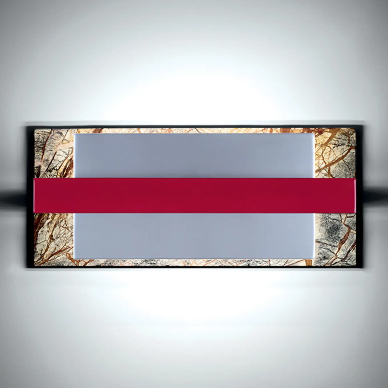 Red Trilite Table Lamp by Franco Raggi