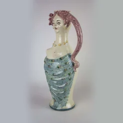 Red-Haired Woman Ceramic Jug