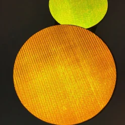 Reflective Collection - Orange round coffee table