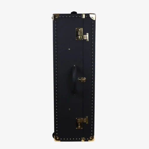 Regale Quilted Large Black Suitcase