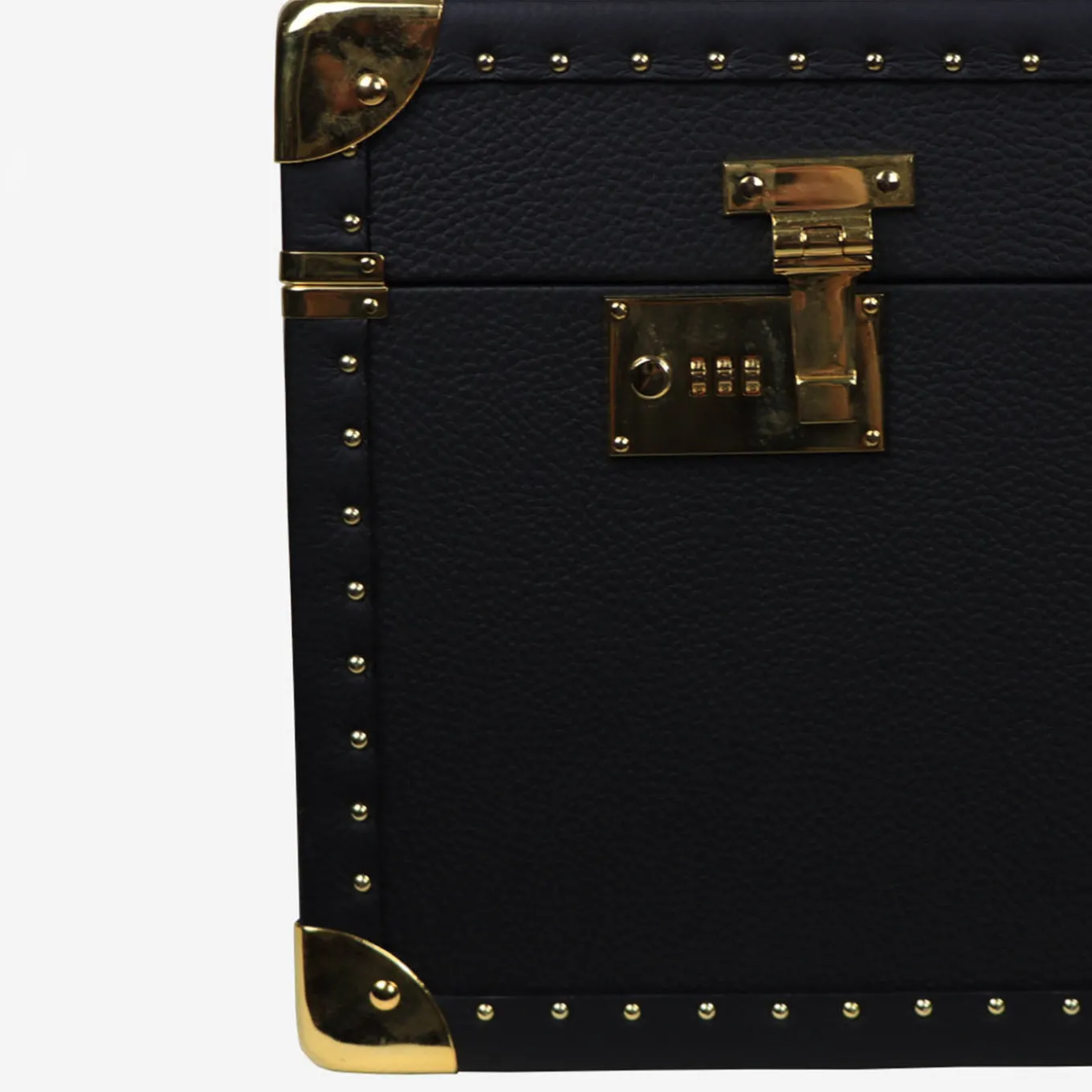 Regale Quilted Large Black Suitcase