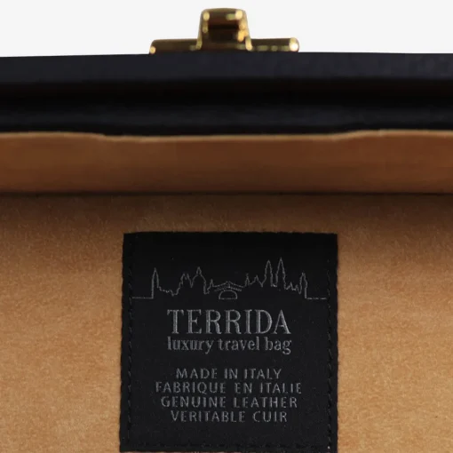 Regale Quilted Large Black Suitcase