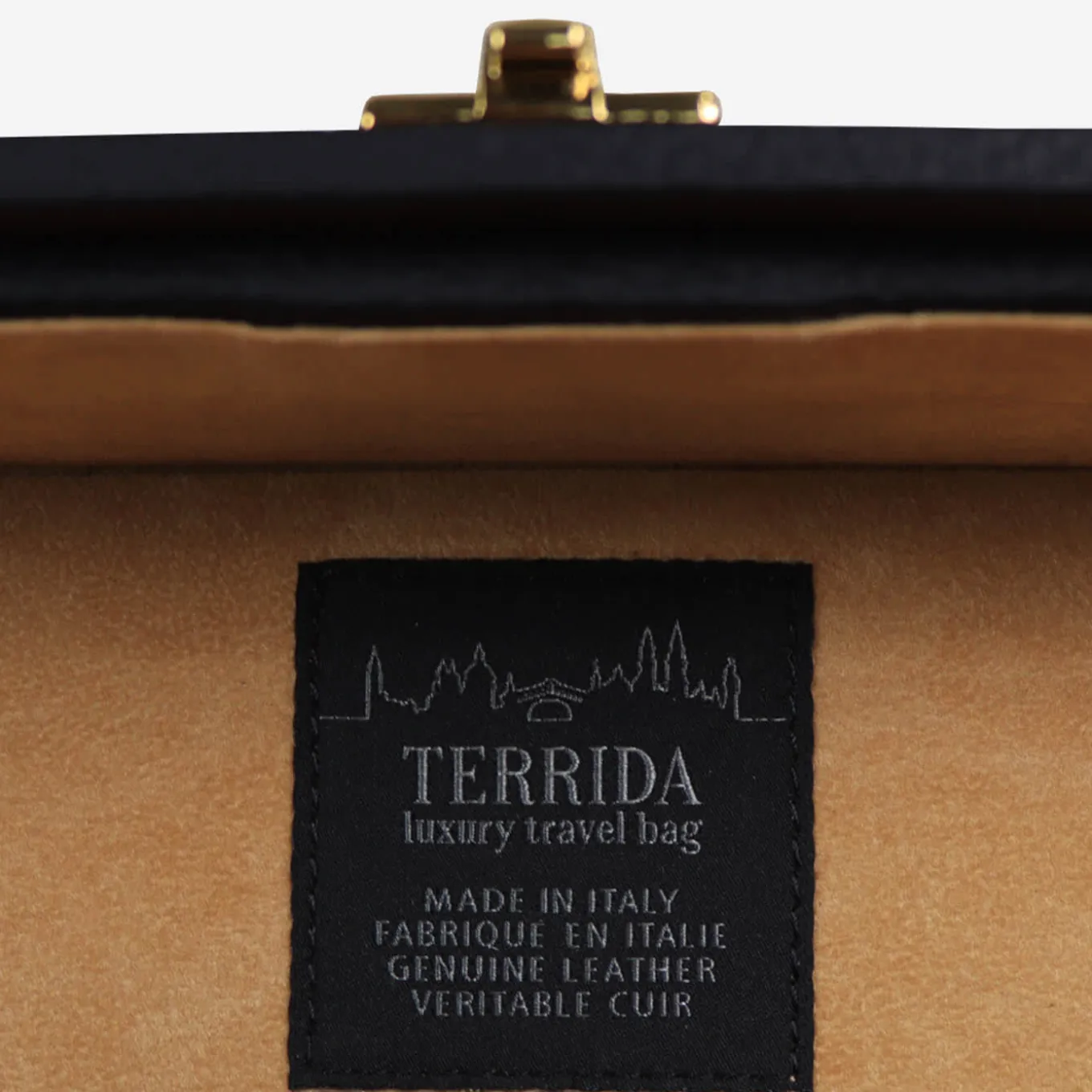 Regale Quilted Large Black Suitcase