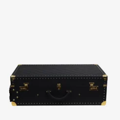 Regale Quilted Small Black Suitcase