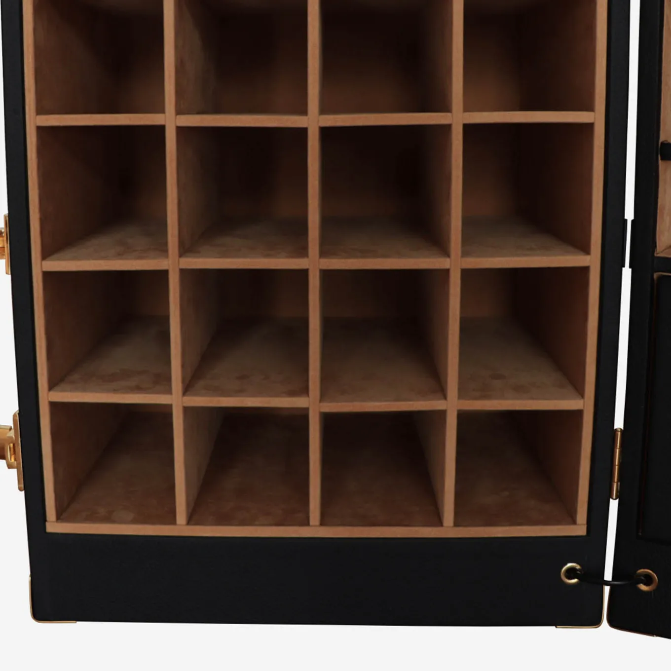 Regale Wheeled Black & Gold Steamer Bar Trunk