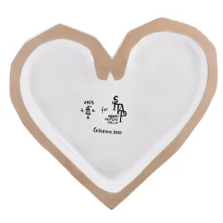 Regina di Cuori White Gold Decorative Pottery