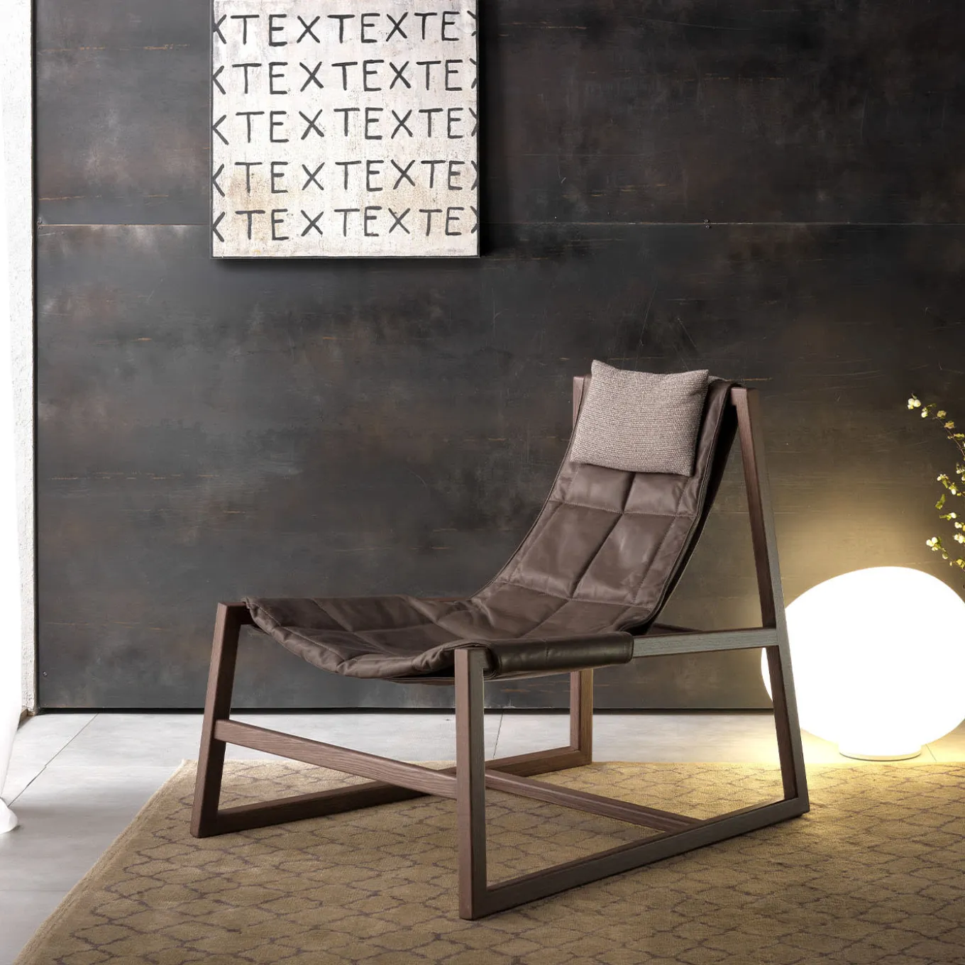 Relax Brown Lounge Chair by Controdesign Studio